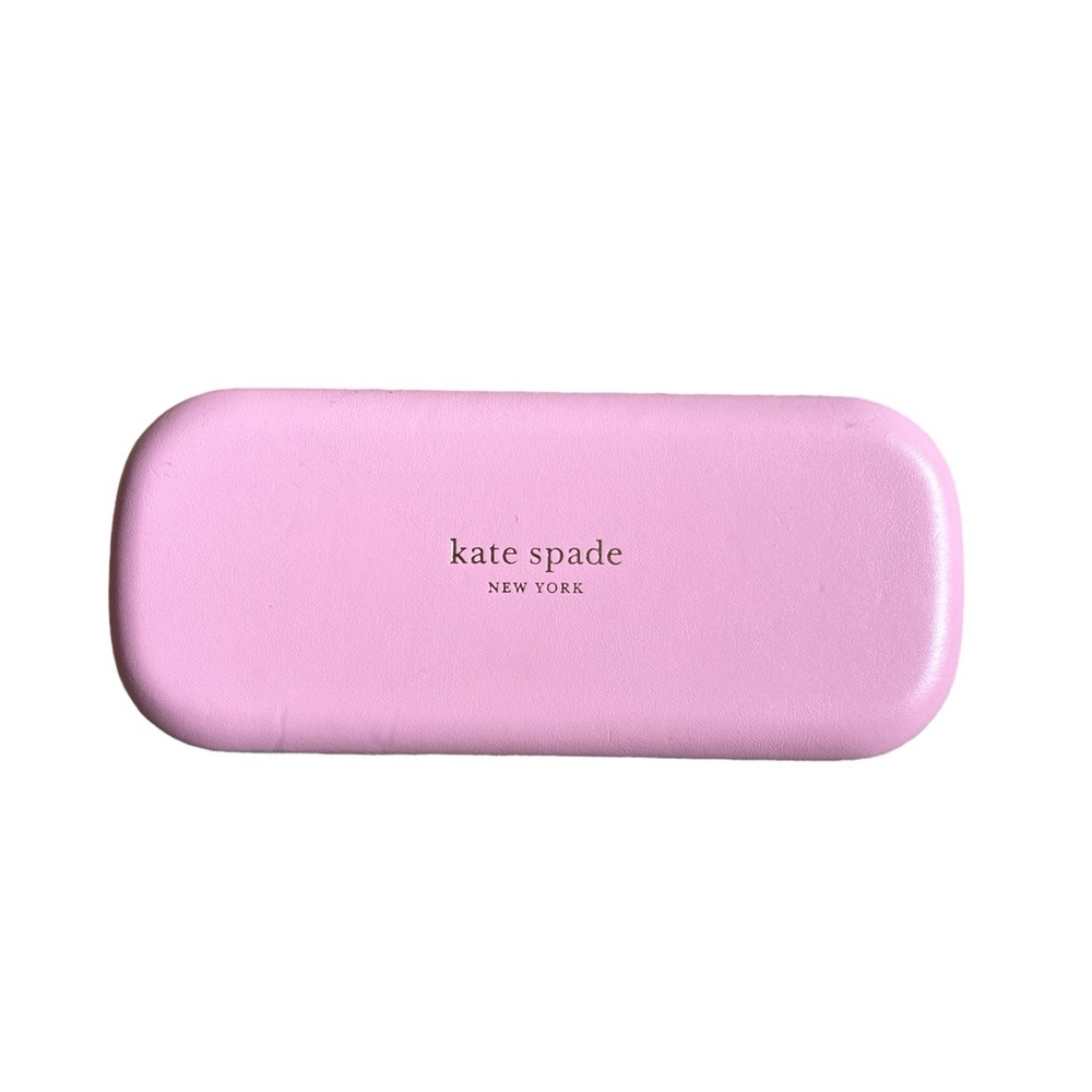 Kate Spade Pink Green Eyeglasses Hard Clamshell Case Authentic Mint Condition